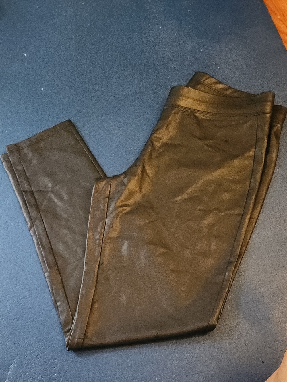 Faux Leather Leggings - Black